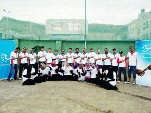 Yemen, group photo of the volunteers