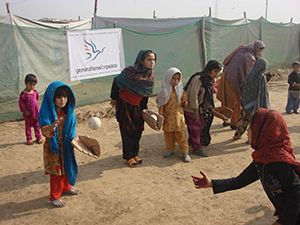 Jalozai refugee camp children and mothers