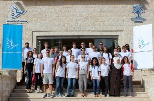 Group picture of German Youth Exchange visiting the Generations For Peace headquarters