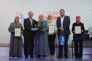 HRH Prince Feisal Ibn Al-Hussein of Jordan with Samsung awards laureates