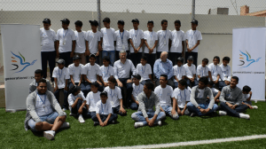 group picture of teenage soccer team