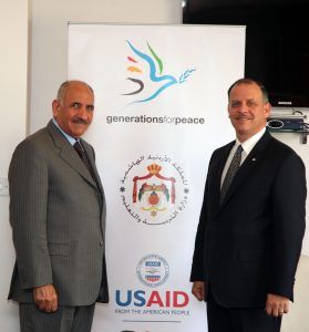HRH Prince Feisal Al Hussein and HE Mr. Mohammad Dnebat, jordanian Minister of Education