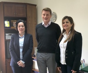 Zina Ishaq-Nimri, Head of the Anna Lindh Foundation Network in Jordan with Mark Clark, CEO of Generations For Peace