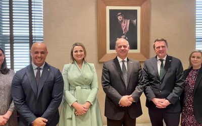 HRH Prince Feisal Al Hussein discusses youth and peacebuilding with Irish Minister of Justice